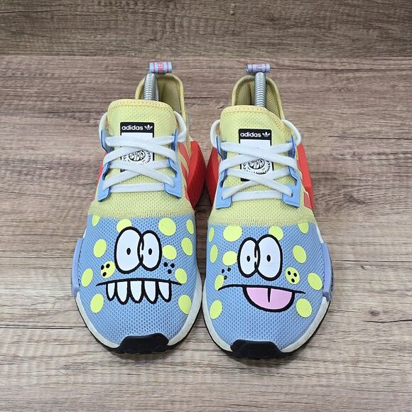 adidas NMD R1 Refined x Kevin Lyons Men's Sz 6 Women's Sz 7.5 Yellow Blue Shoes - Picture 2 of 9